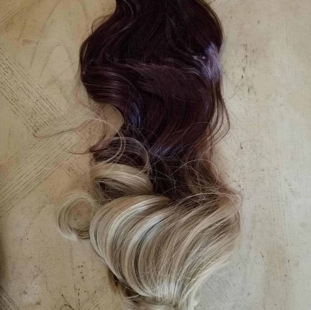 Brown Blonde One Piece clip in Extension - Thumbnail 3