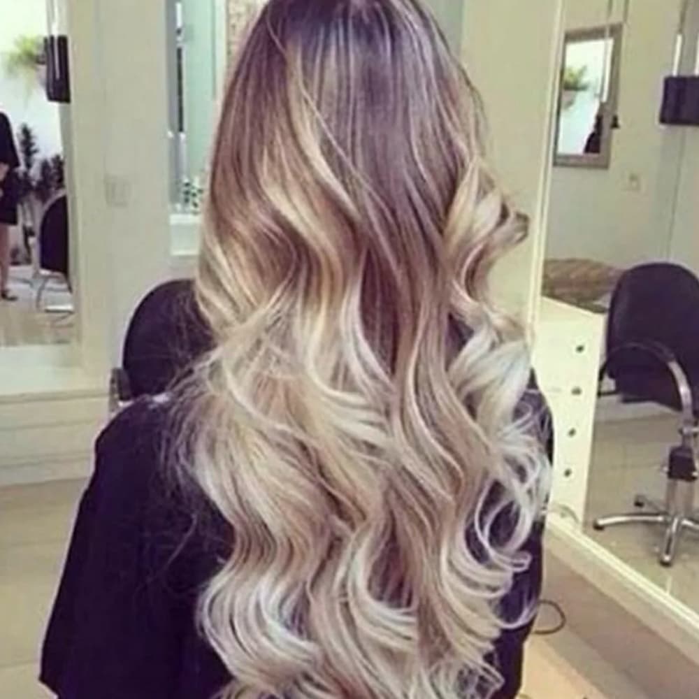 Ombre Blonde Beauty Full Head Clip in Extension - Thumbnail 8