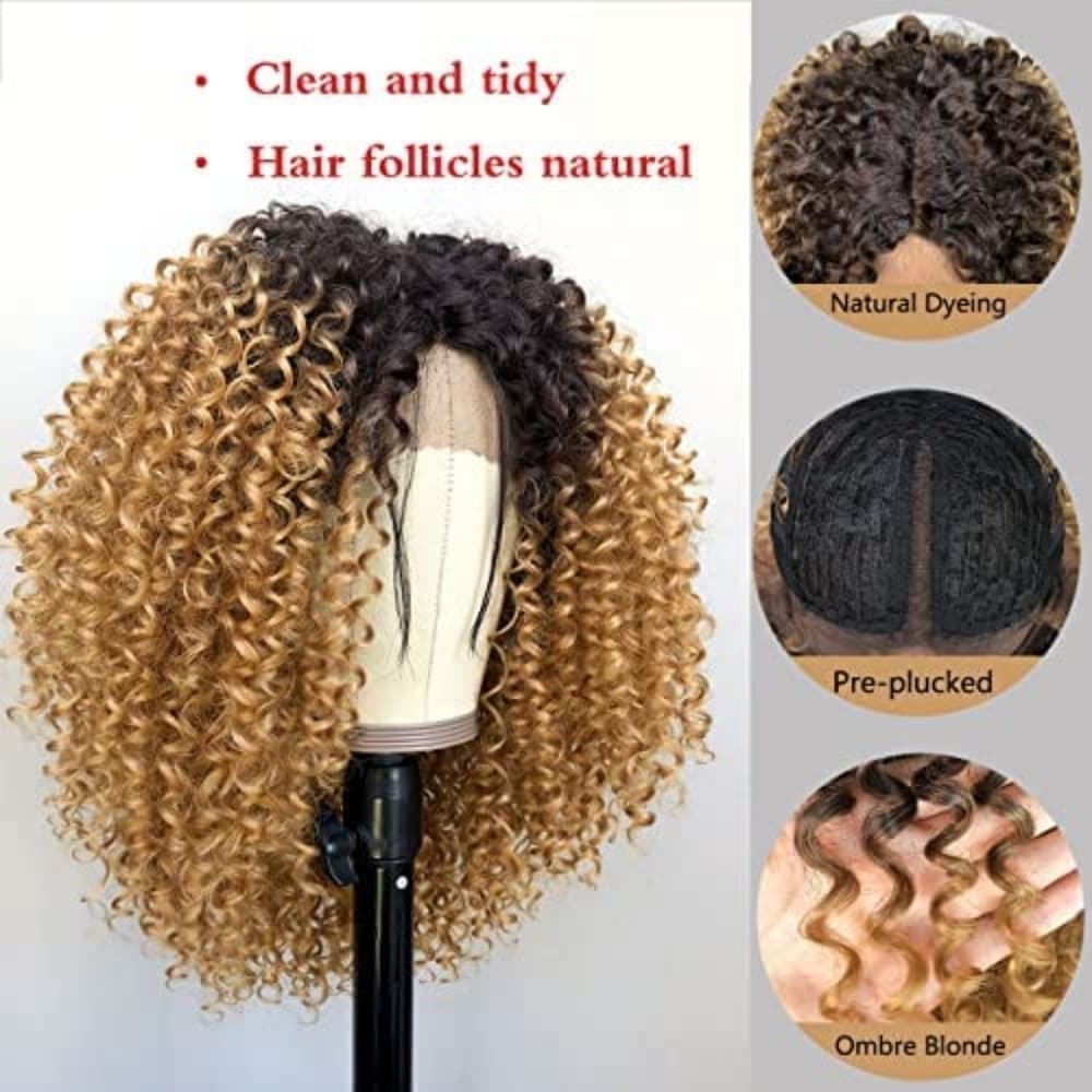 Ombre Big Curly Beauty Full Wig - Thumbnail 2