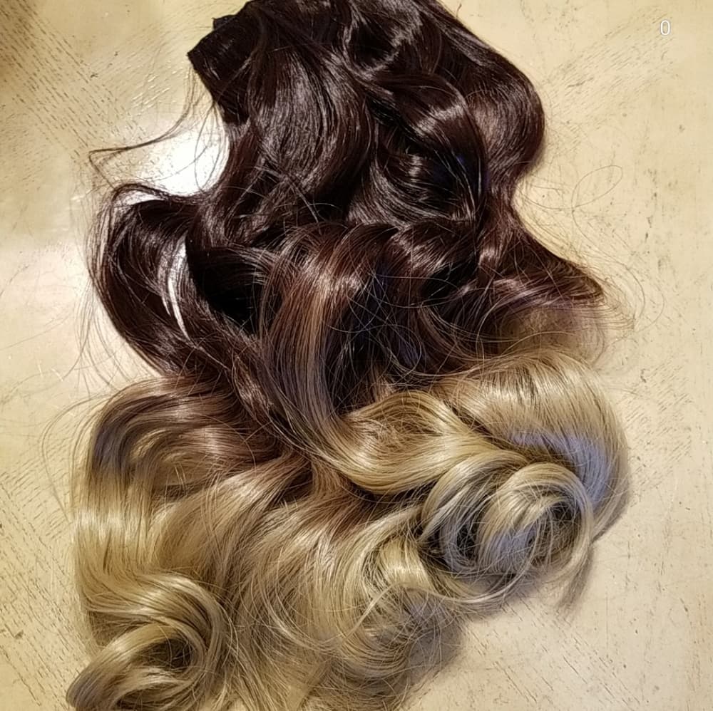 Brown Blonde One Piece clip in Extension - Thumbnail 5