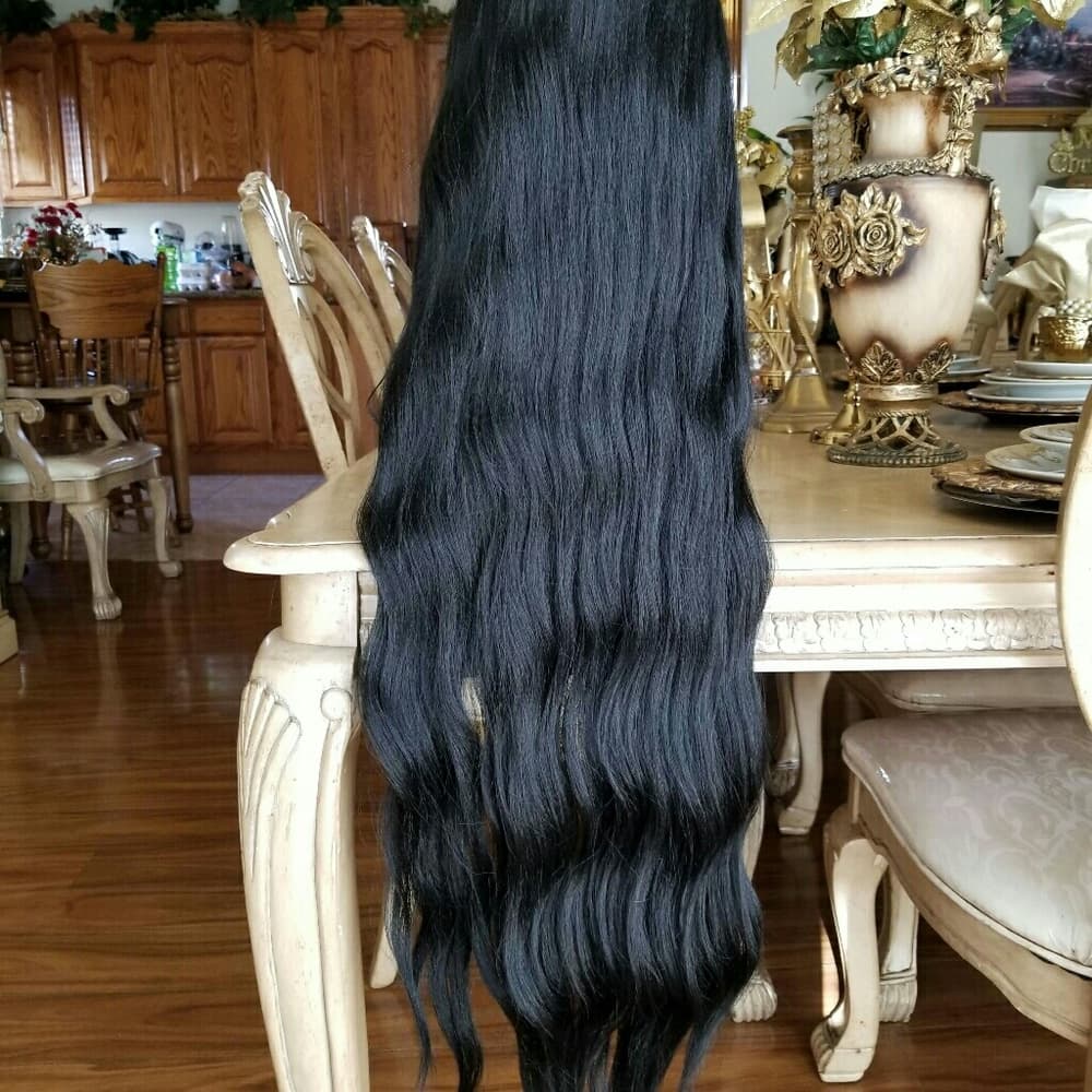 Black Wavy Beauty Wig - Thumbnail 2