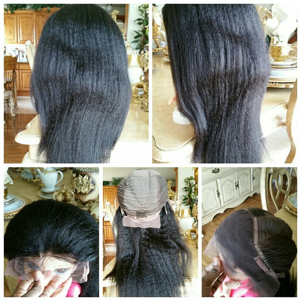 Italian Yaki Virgin Brazilian Lace Front Wig