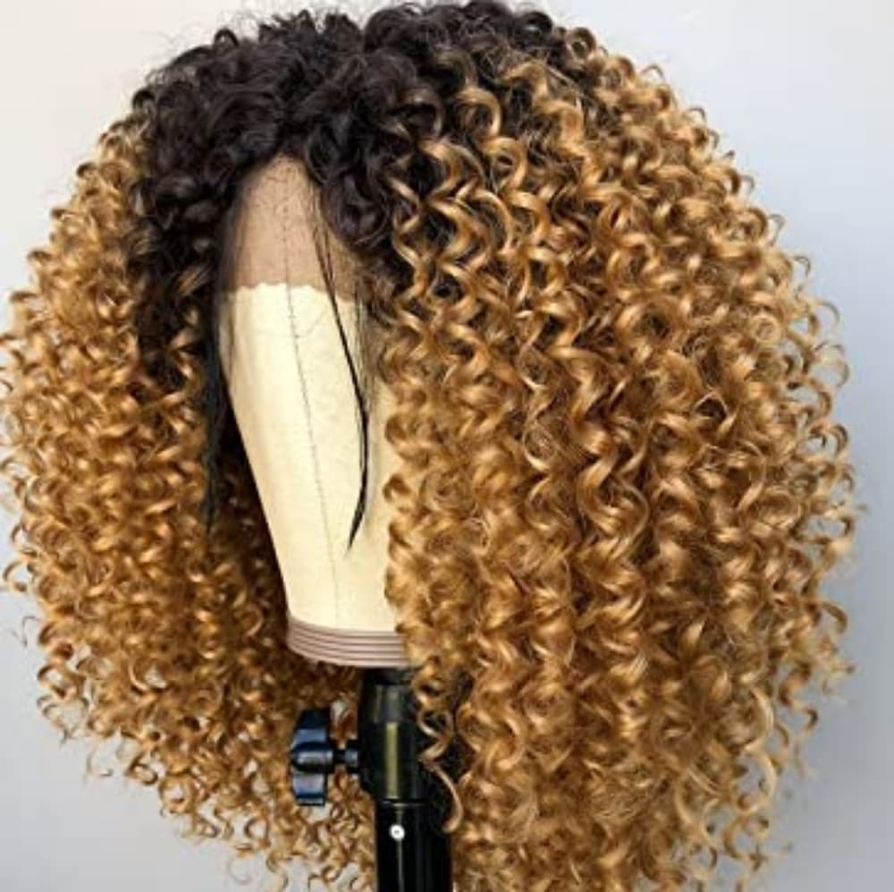 Ombre Big Curly Beauty Full Wig - Thumbnail 3