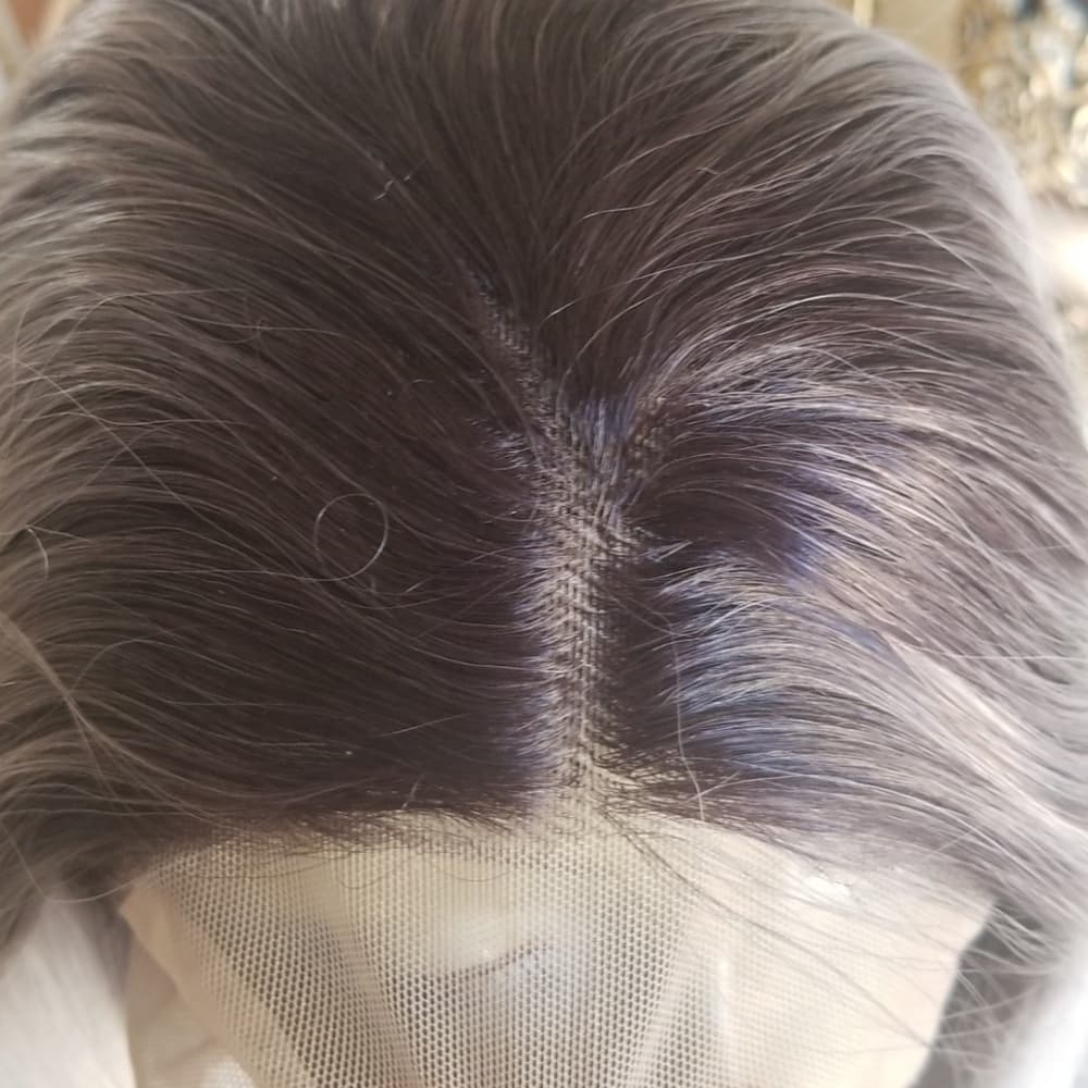 Ombre Gray Lace Front Wig - Thumbnail 5