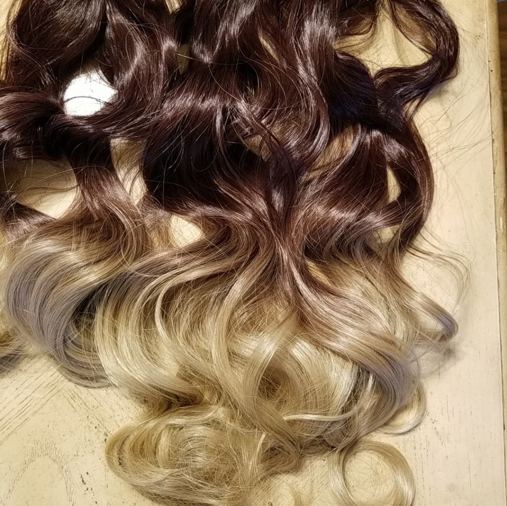 Brown Blonde One Piece clip in Extension - Thumbnail 2