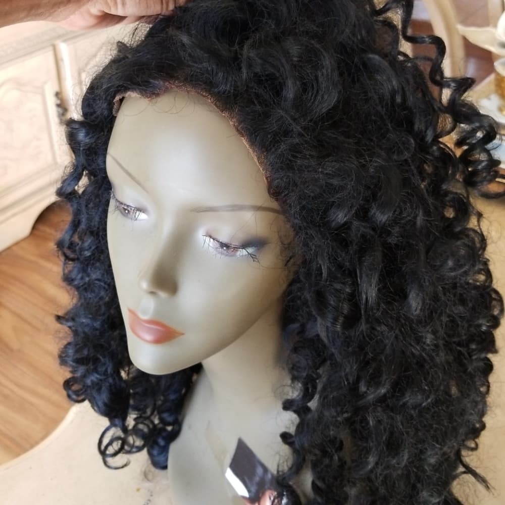Used Curly Human Hair Blend - Thumbnail 4