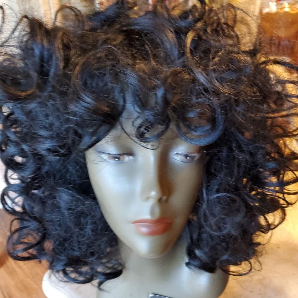 Black Used Curly Beauty Full Wig - Thumbnail 6