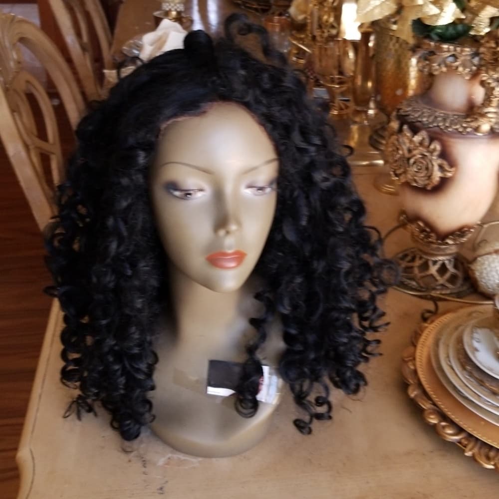 Used Curly Human Hair Blend