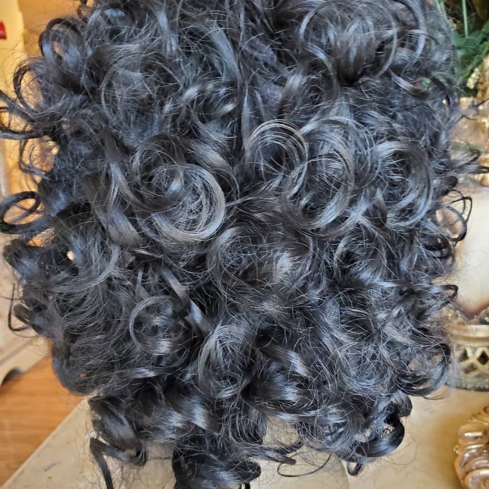 Black Used Curly Beauty Full Wig - Thumbnail 5