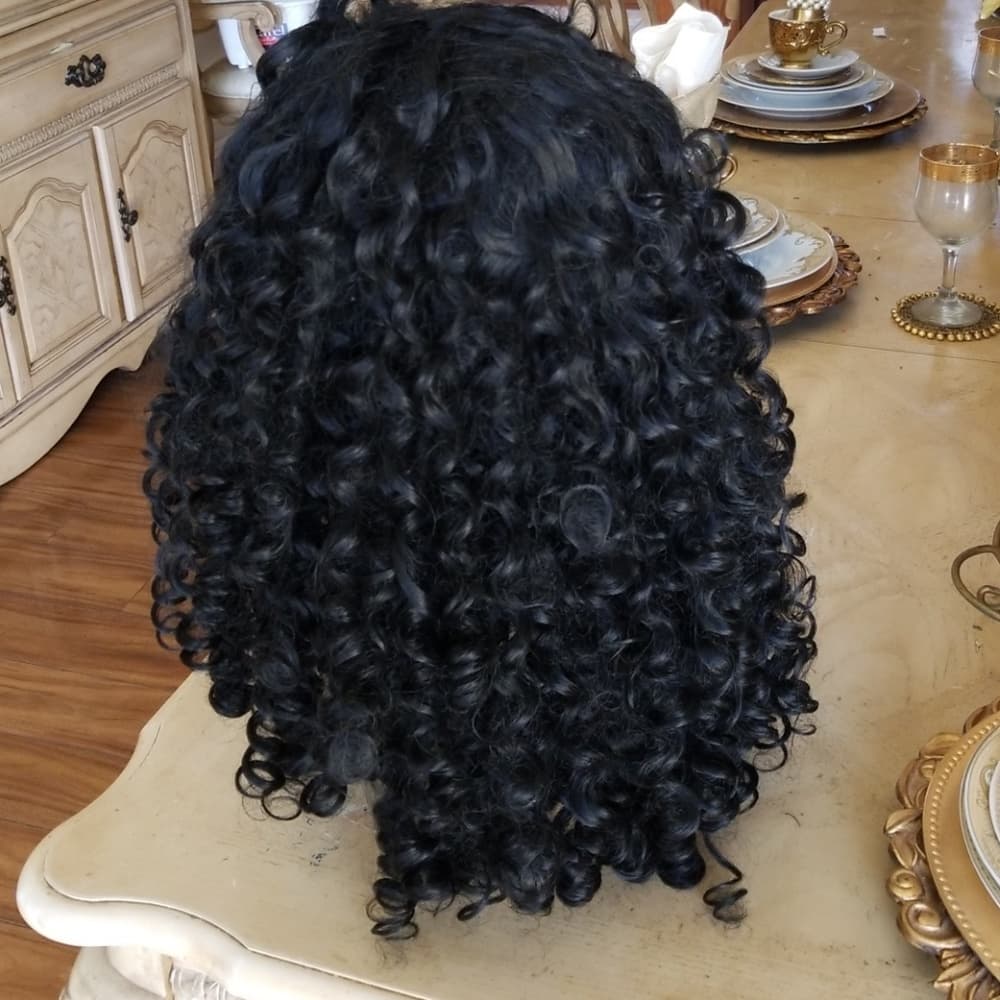Used Curly Human Hair Blend - Thumbnail 5