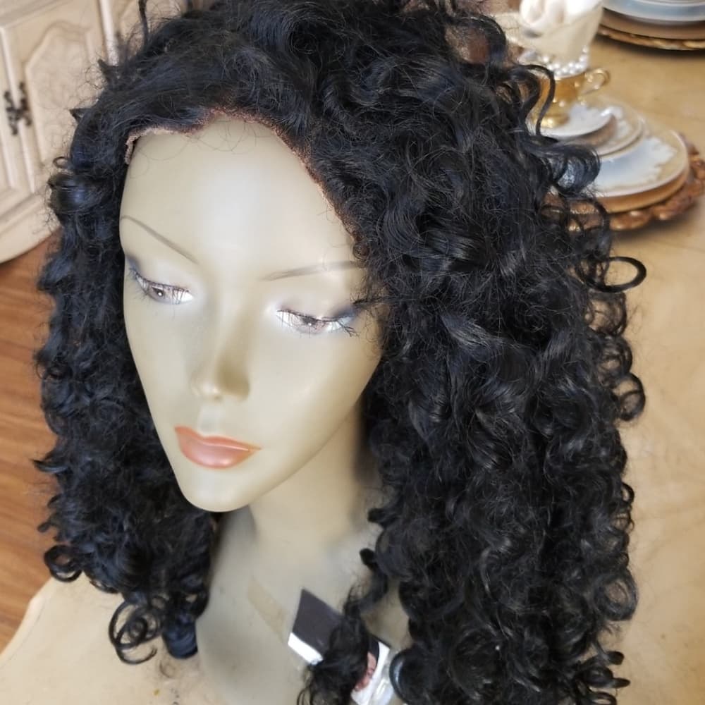Used Curly Human Hair Blend - Thumbnail 2