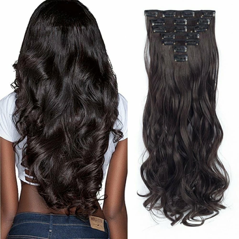 Dark Brown Full Head Clip in Extension - Thumbnail 6