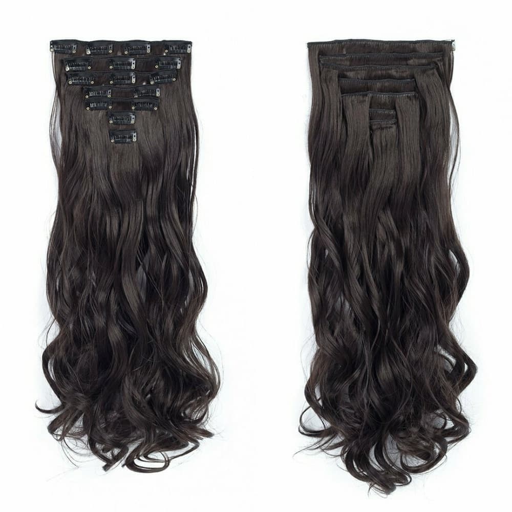 Dark Brown Full Head Clip in Extension - Thumbnail 4