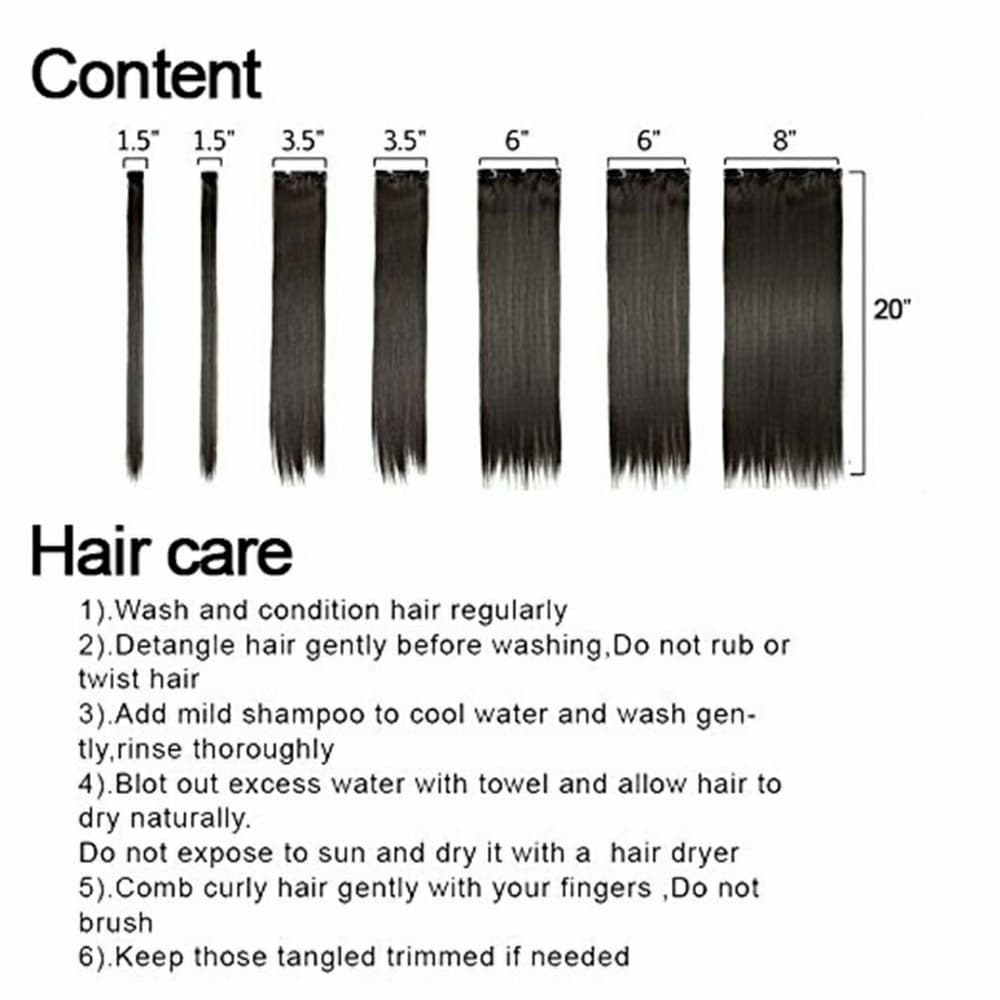 Dark Brown Full Head Clip in Extension - Thumbnail 3