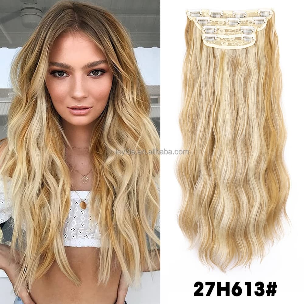 Beautiful Blonde Full Head Clip in Extension 20-22 inches