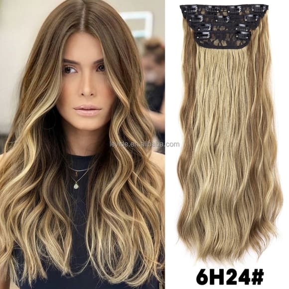 Beautiful Full Head Clip in Extension 20-22 inches - Thumbnail 2