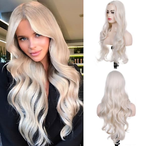 White BlondeBeauty Full Wig - Thumbnail 2