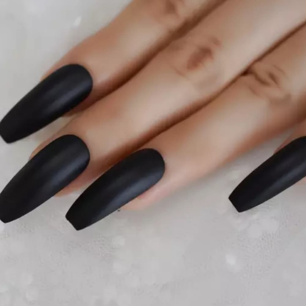 Black Beauty False Artificial Nails