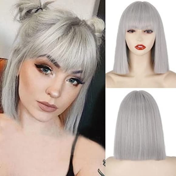 Gray Beauty Full Wig - Thumbnail 2