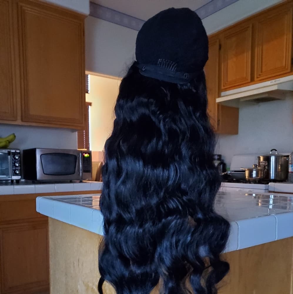 COPY - Black LaceFront Wig 32-34 inches!! #1b - Thumbnail 6