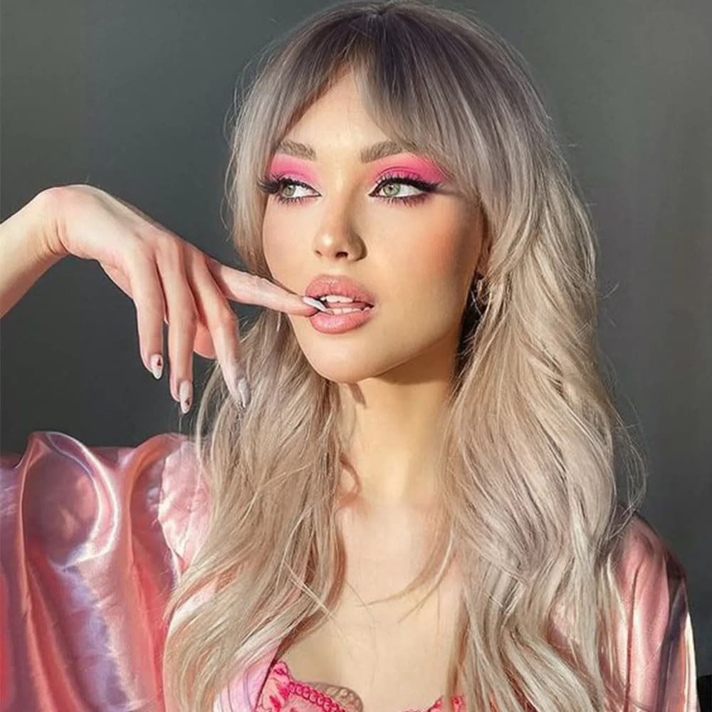 Ombre Blonde Beauty Full Wig - Thumbnail 10