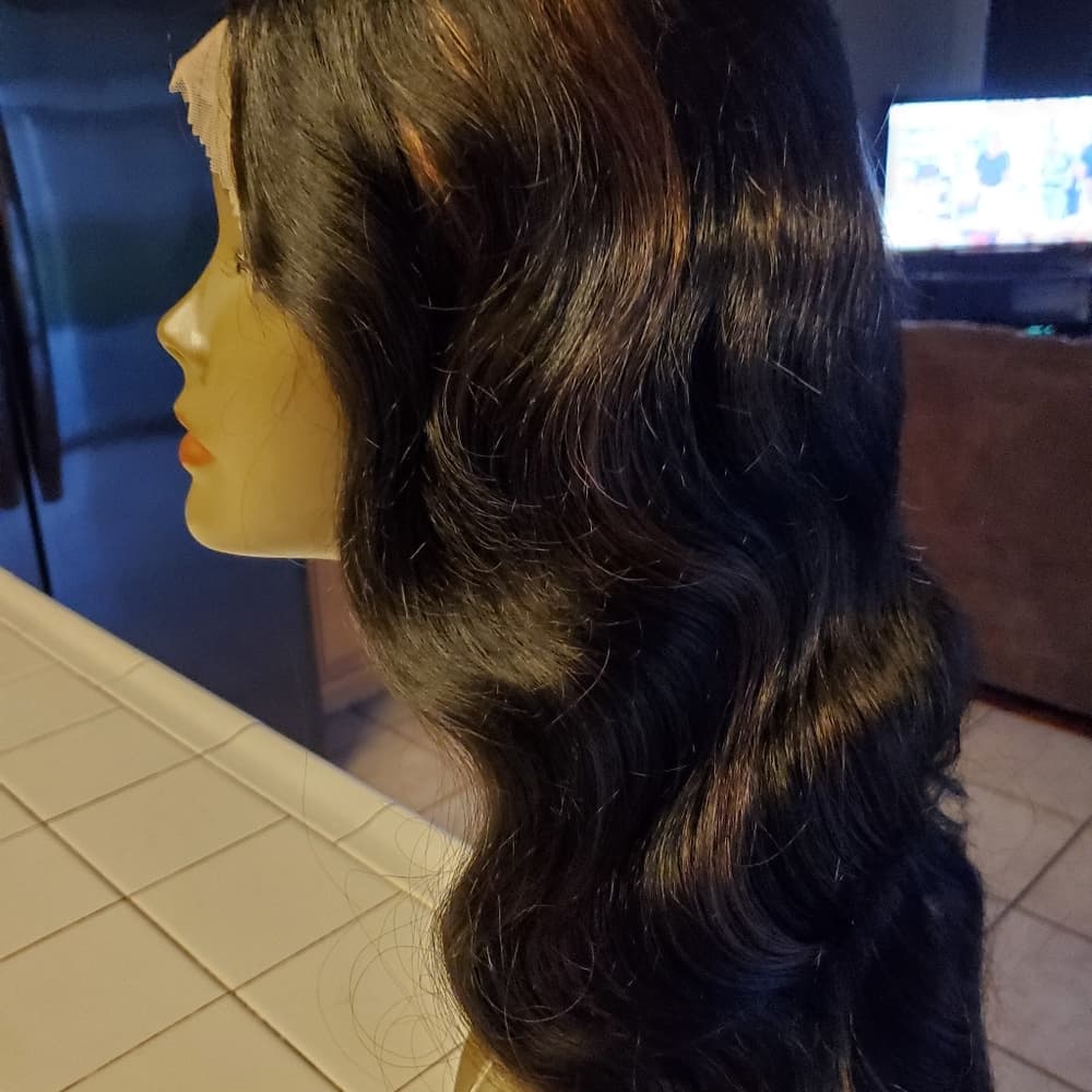 Dark Brown with Highlites LaceFront Wig 32-34 inches!! - Thumbnail 9