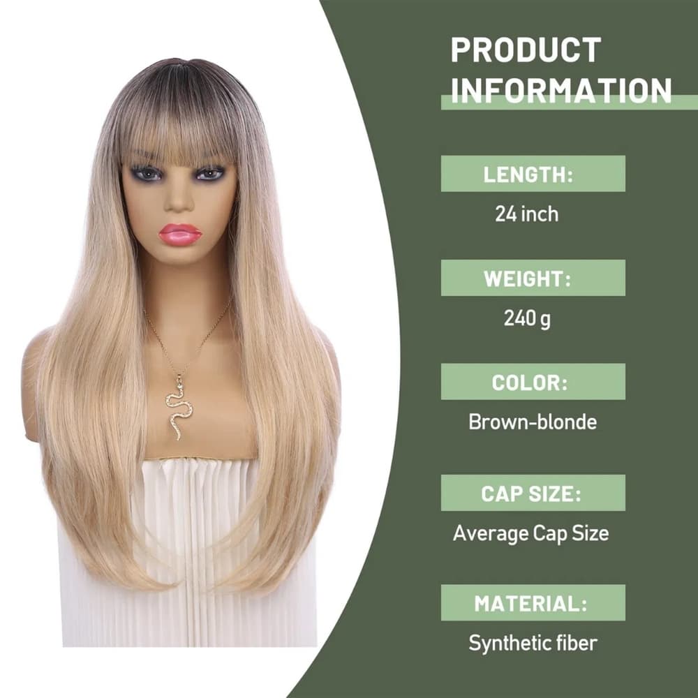 Ombre Blonde Beauty Full Wig - Thumbnail 2