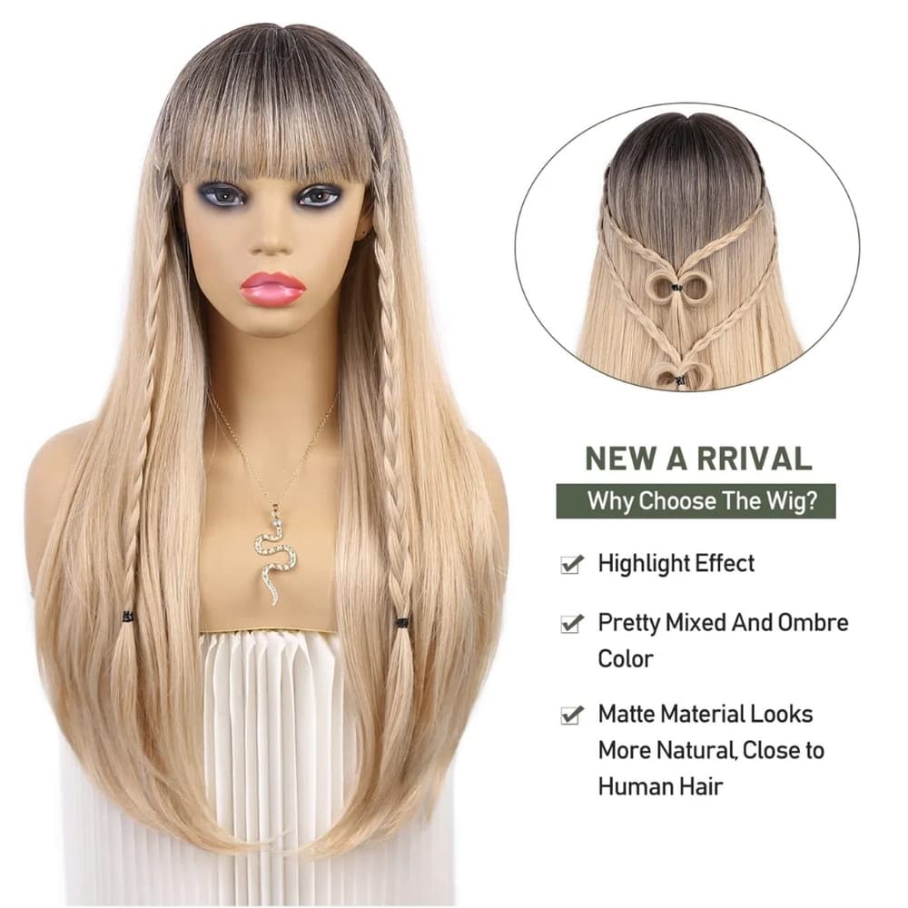 Ombre Blonde Beauty Full Wig - Thumbnail 9