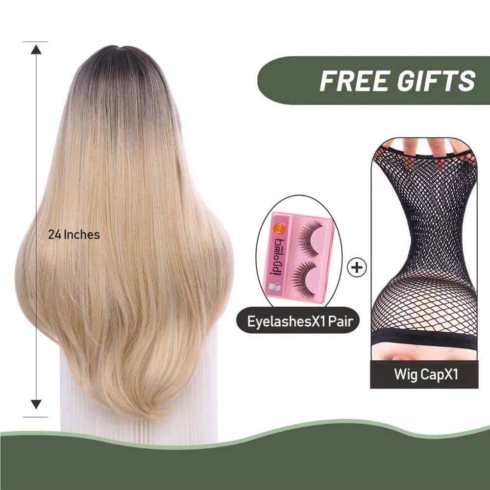 Ombre Blonde Beauty Full Wig - Thumbnail 6
