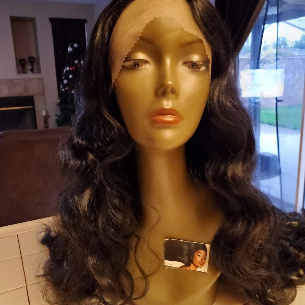Dark Brown with Highlites LaceFront Wig 32-34 inches!! - Thumbnail 7
