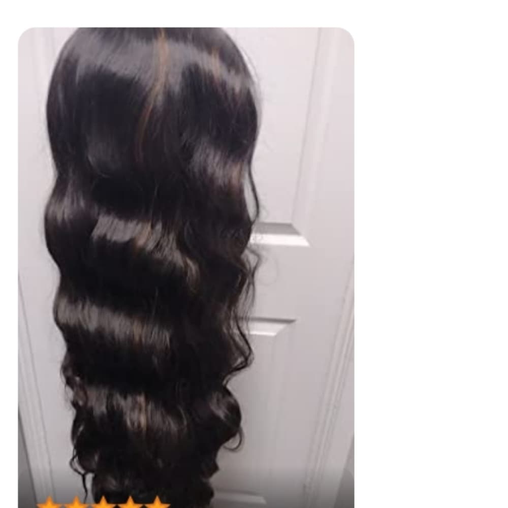 Dark Brown with Highlites LaceFront Wig 32-34 inches!! - Thumbnail 5