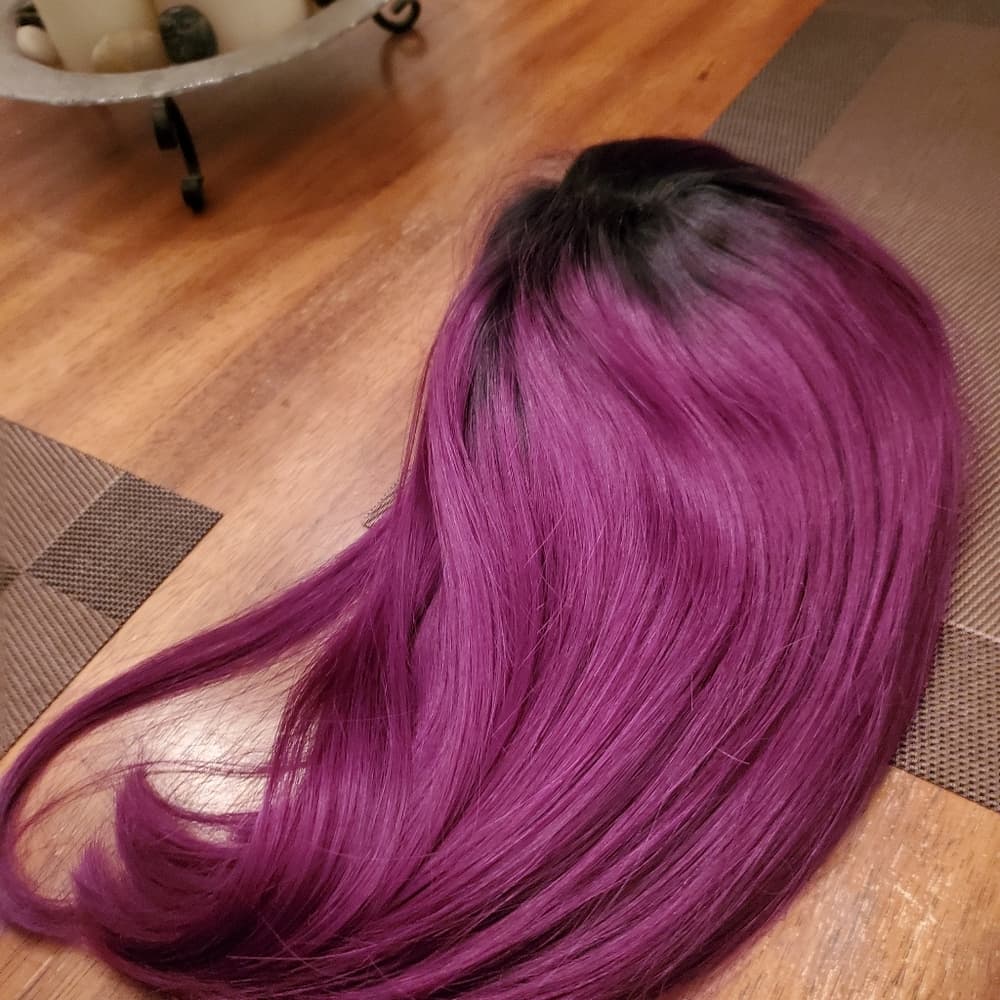 Ombre Purple LaceFront Wig 10-14 inches!! - Thumbnail 6