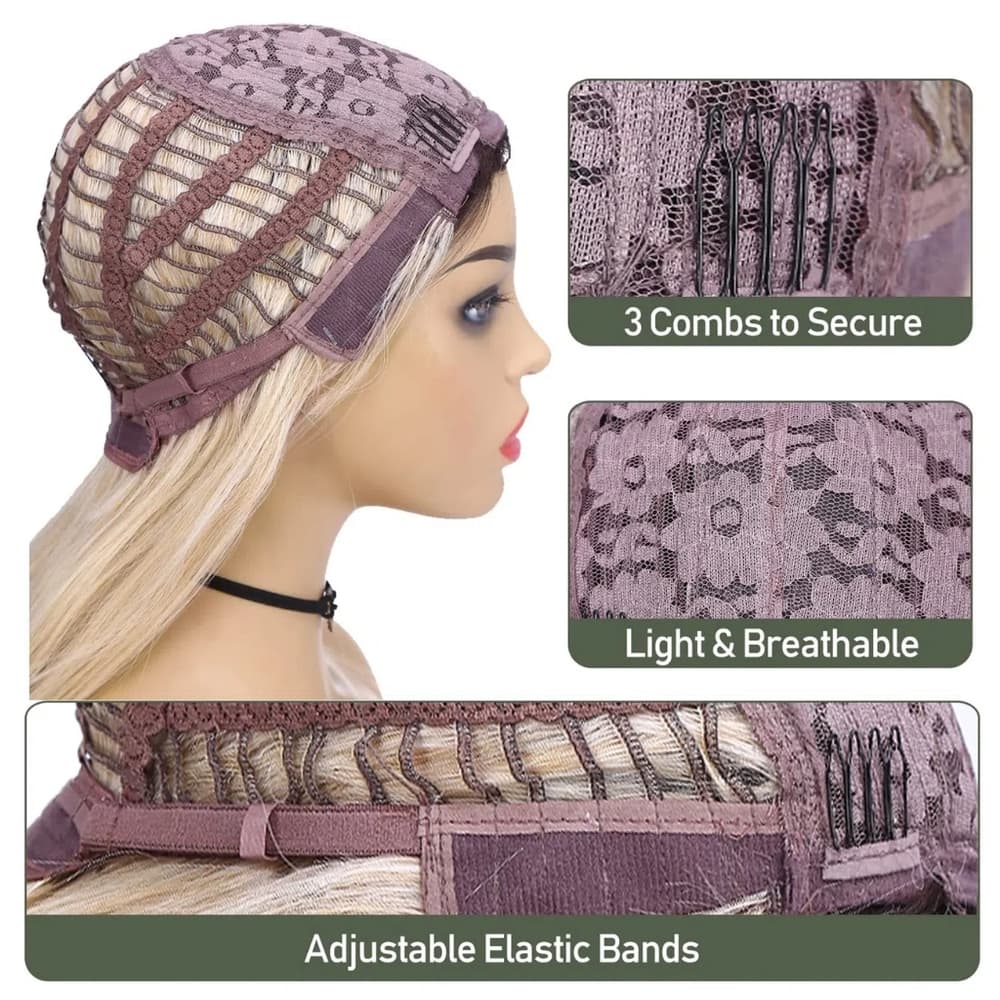 Ombre Blonde Beauty Full Wig - Thumbnail 8