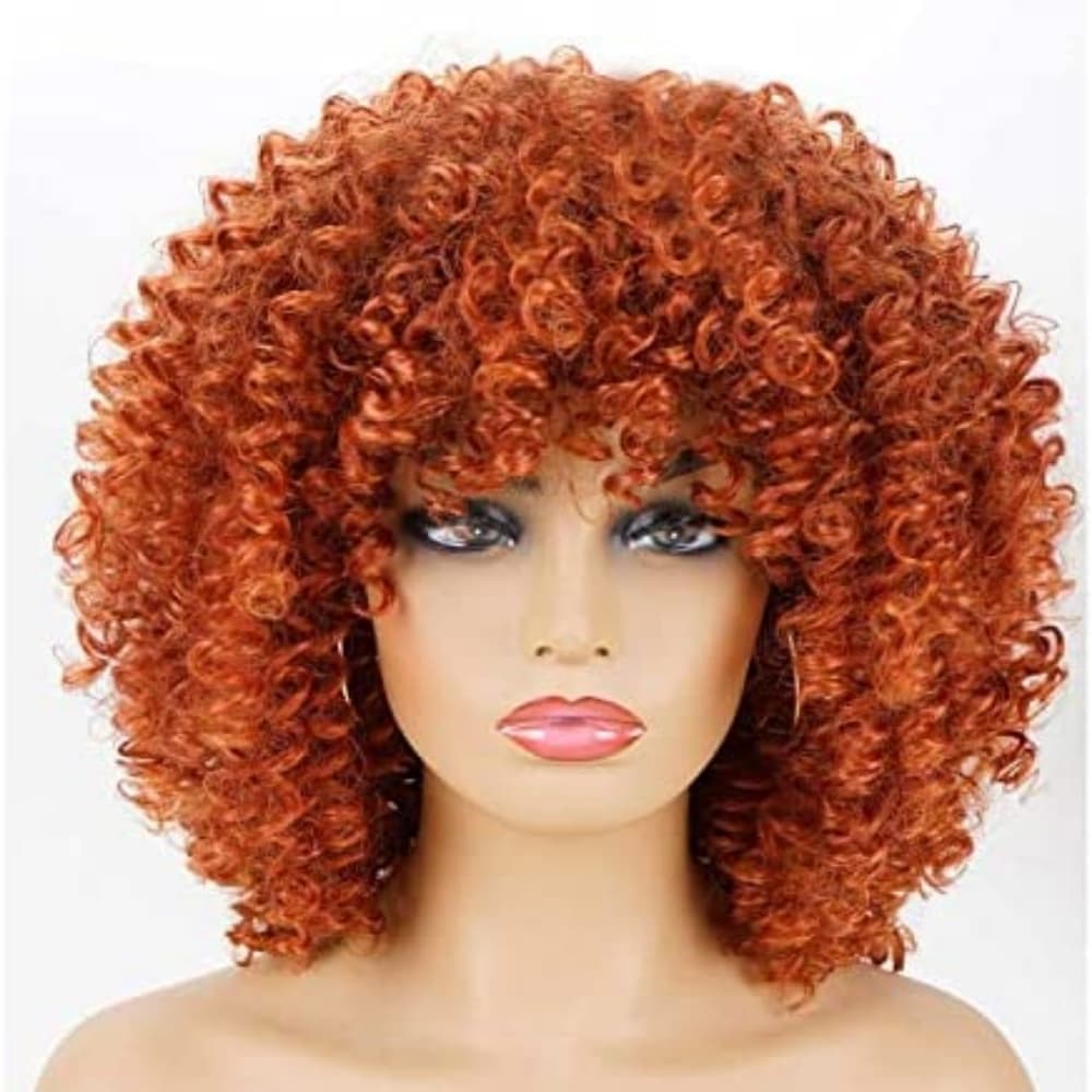 Big Copper Curly Beauty Full Wig