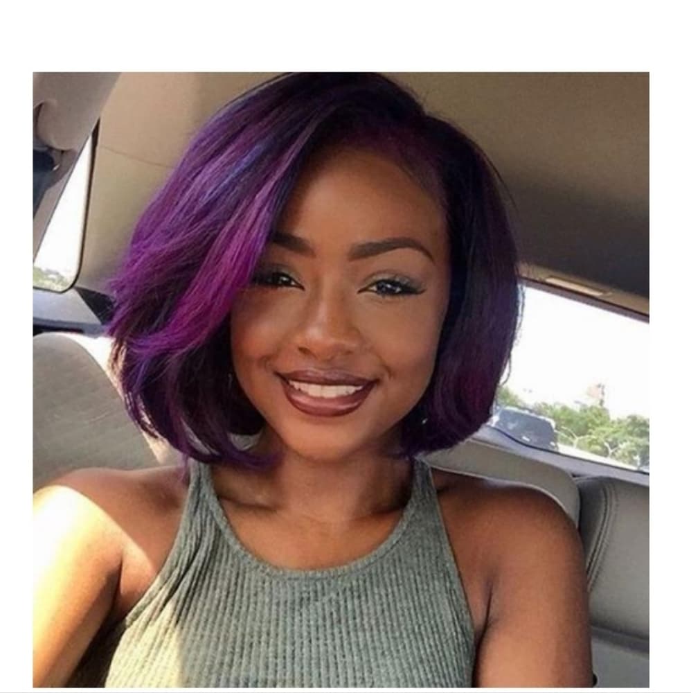 Ombre Purple LaceFront Wig 10-14 inches!! - Thumbnail 8