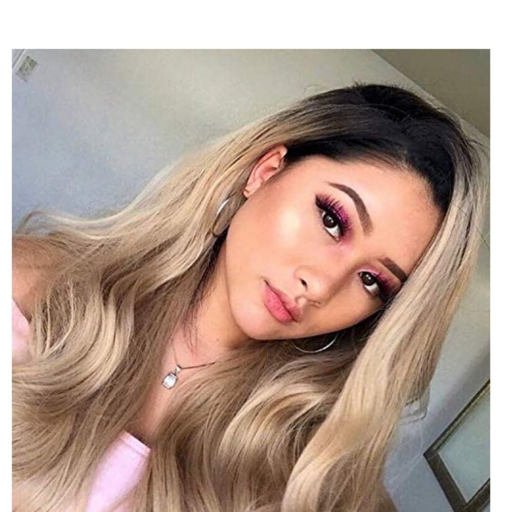Ombre Blonde Lace Front Wig - Thumbnail 4