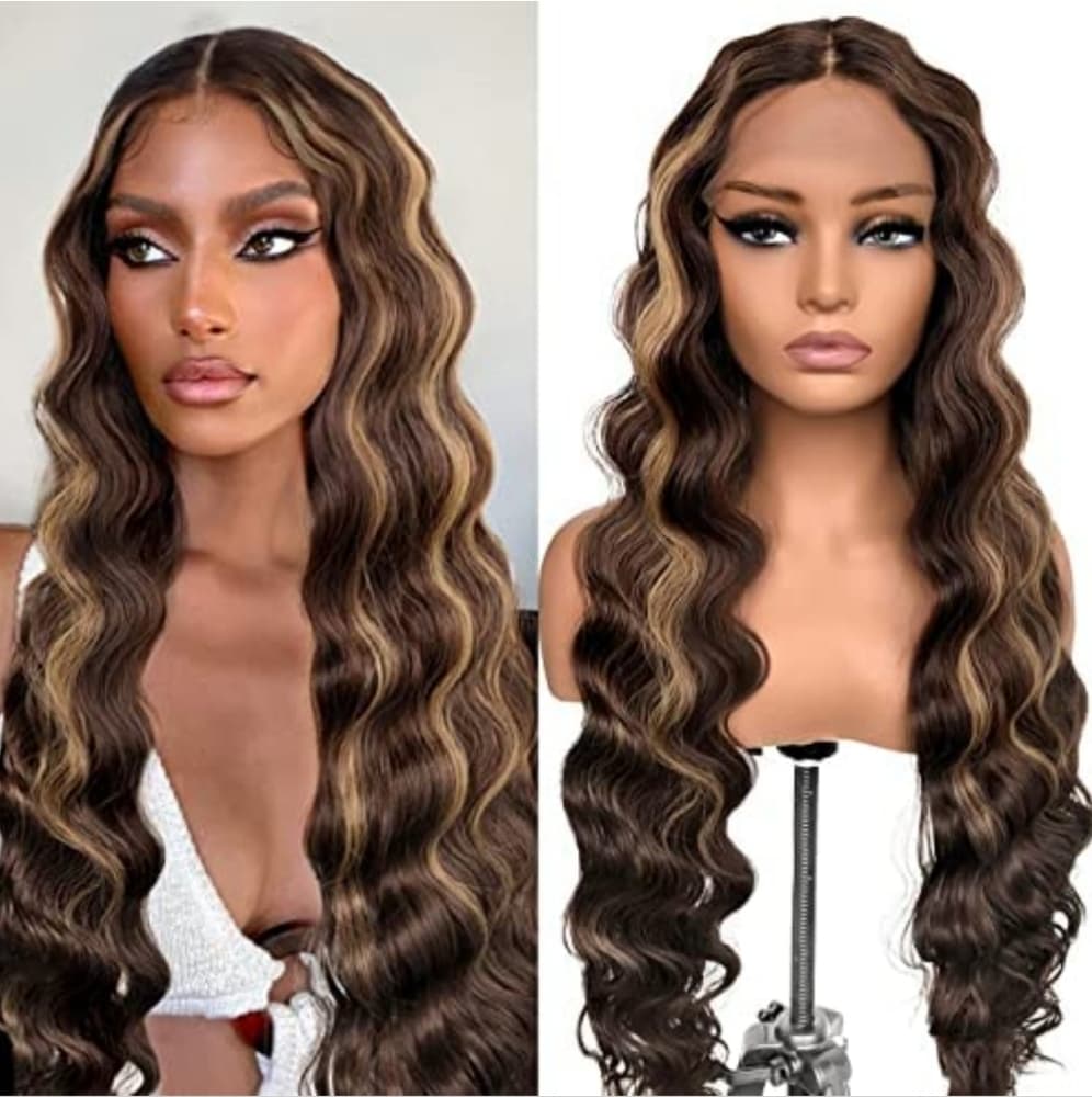 Brown Blonde Beauty Lace Front Wig - Thumbnail 3