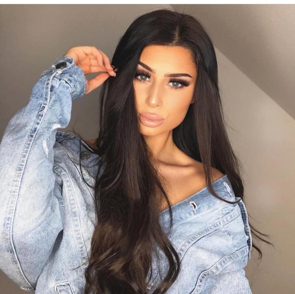 Dark Brown Beauty Lace Front Wig - Thumbnail 8