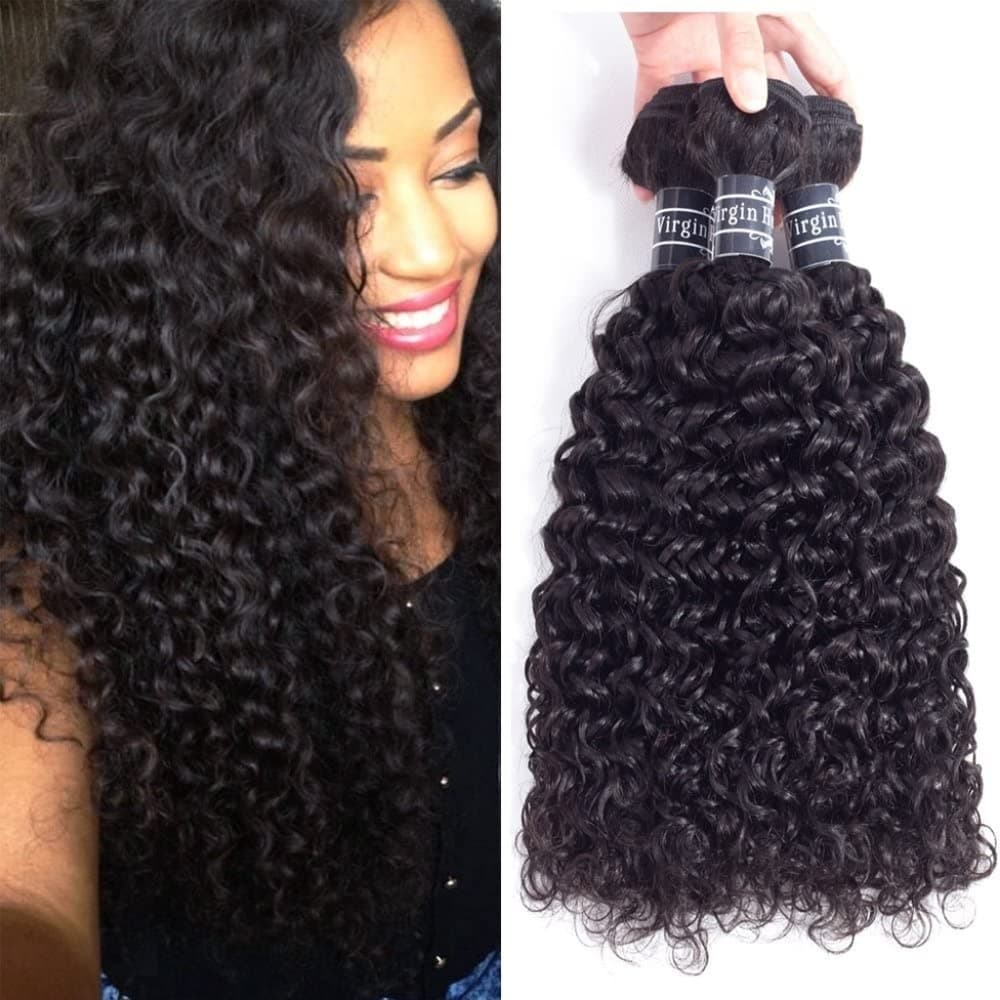 Virgin Brazilian Curly Bundles( 14 16 18 inch) - Thumbnail 6
