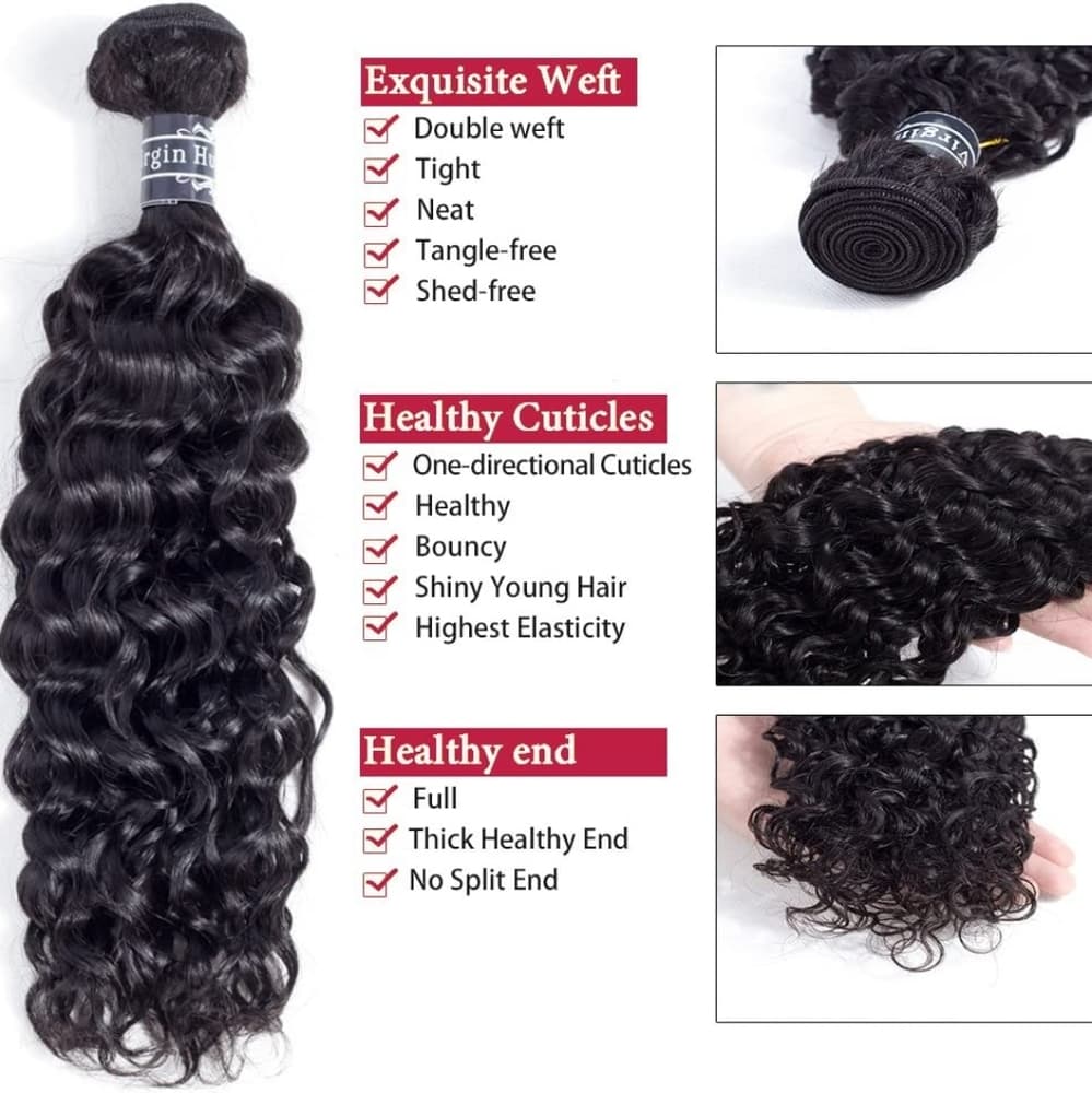 Virgin Brazilian Curly Bundles( 14 16 18 inch) - Thumbnail 7