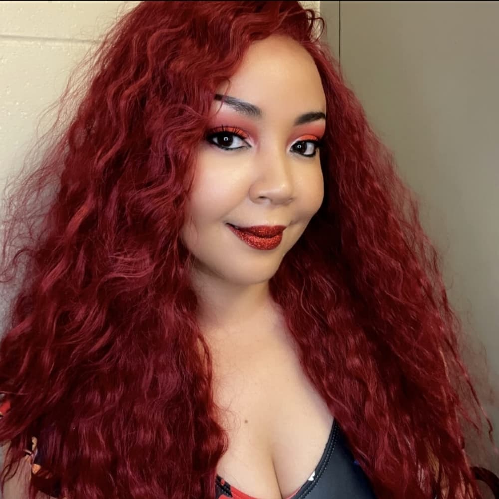 Dark Red Burgundy Beauty Lace Front Wig - Thumbnail 8