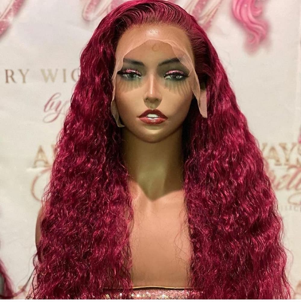 Dark Red Burgundy Beauty Lace Front Wig