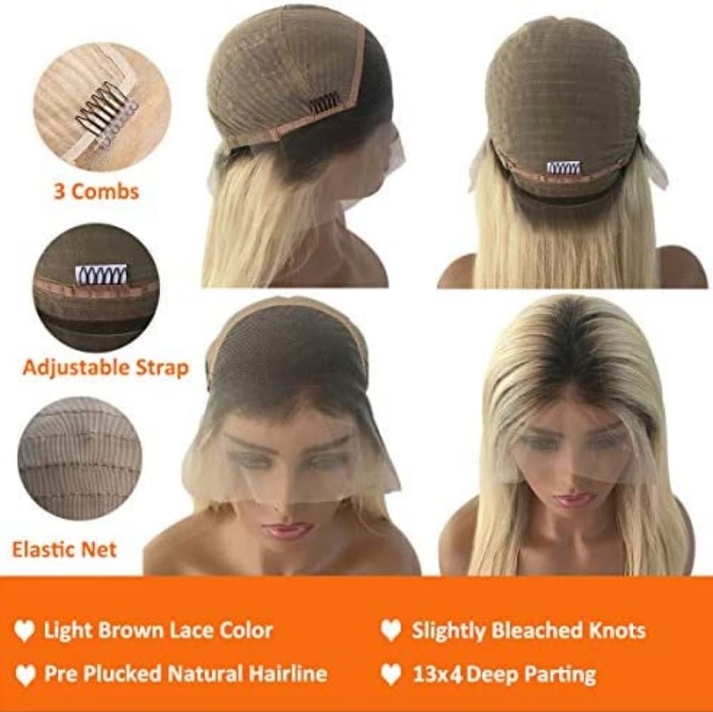 Ombre Blonde Virgin Human Hair Lace Wig!! - Thumbnail 6