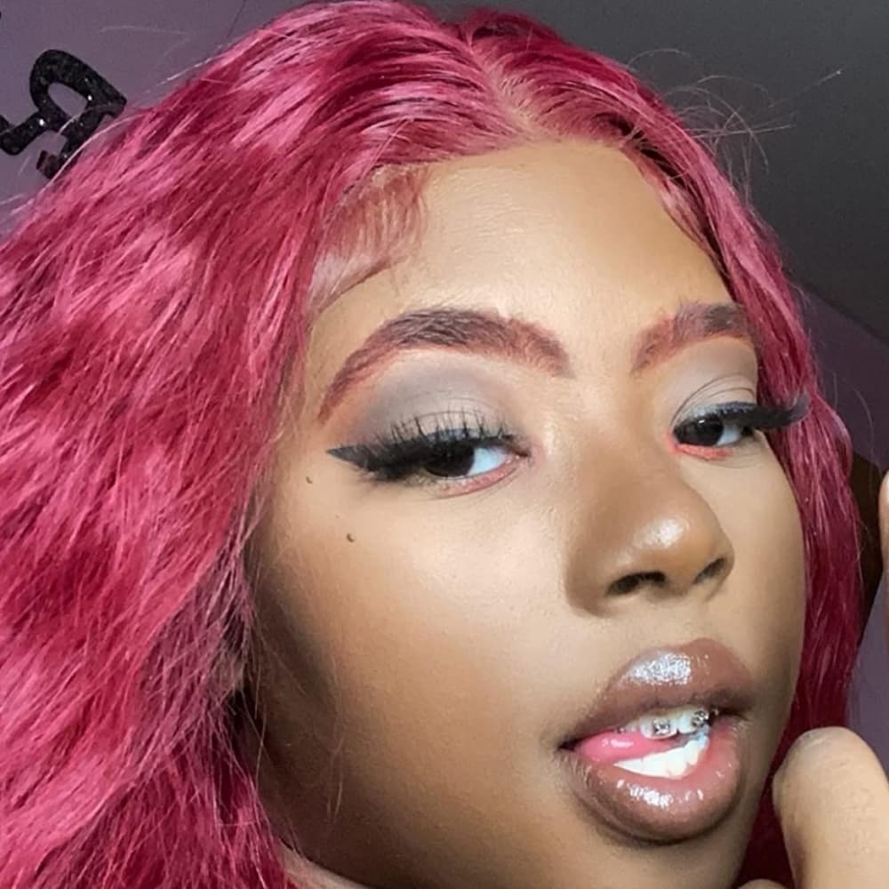 Dark Red Burgundy Beauty Lace Front Wig - Thumbnail 6