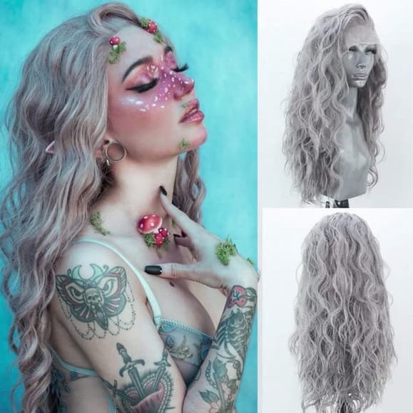 Gray Beauty Lace Front Wig - Thumbnail 2