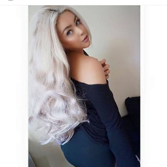 Blonde Wavy Lace Front Wig - Thumbnail 7