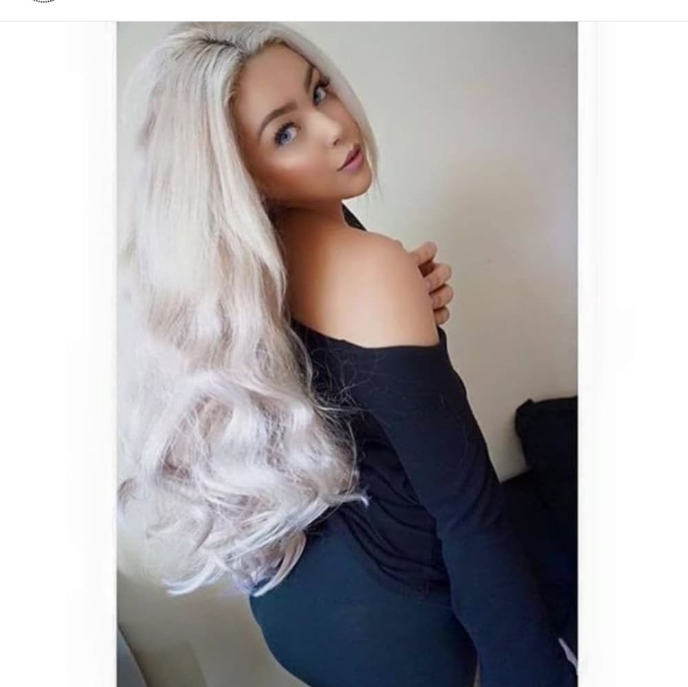 Blonde Wavy Lace Front Wig - Thumbnail 6