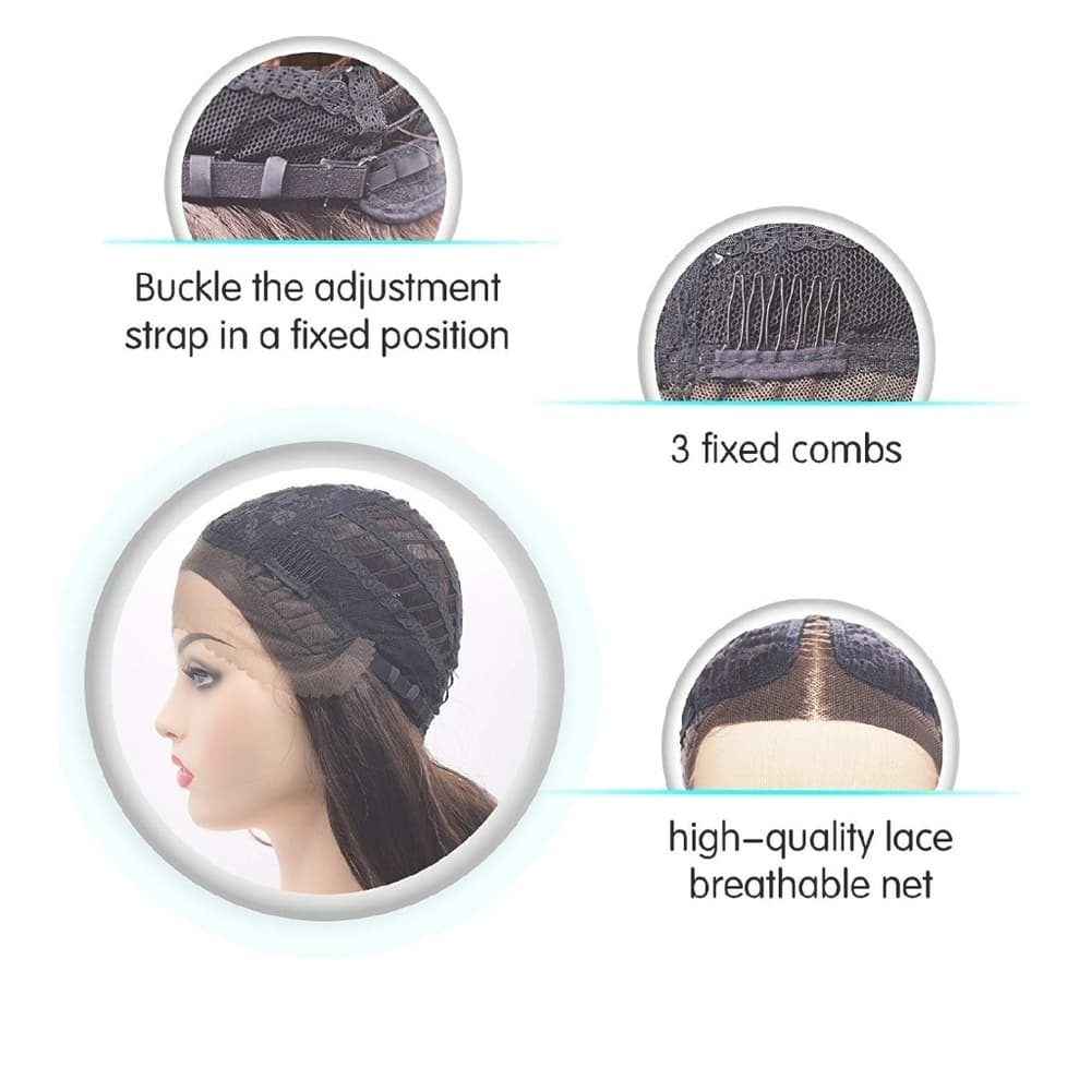 Chocolate Brown Wavy Lace Front Wig 16-18 inches!! - Thumbnail 4