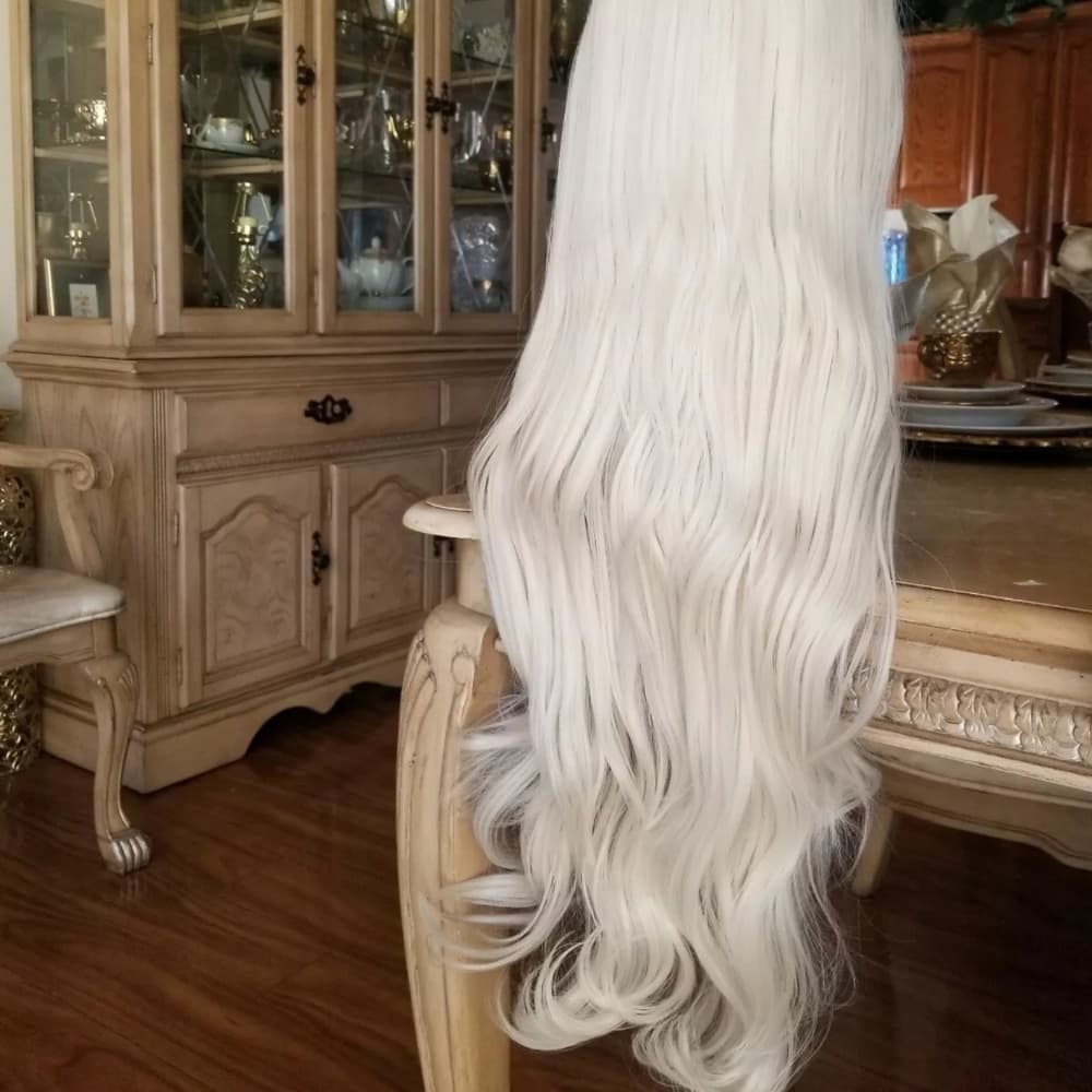 Blonde Wavy Lace Front Wig - Thumbnail 3