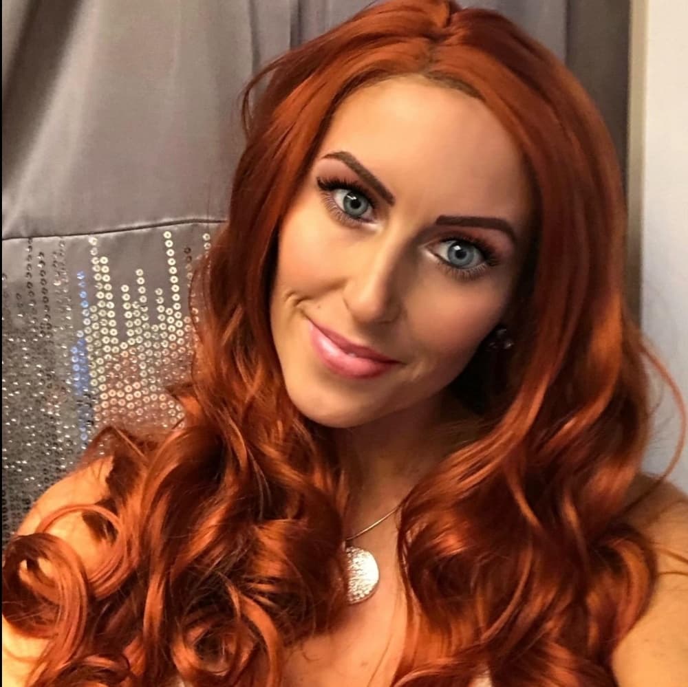 Auburn Wavy Beauty Lace Front Wig - Thumbnail 5
